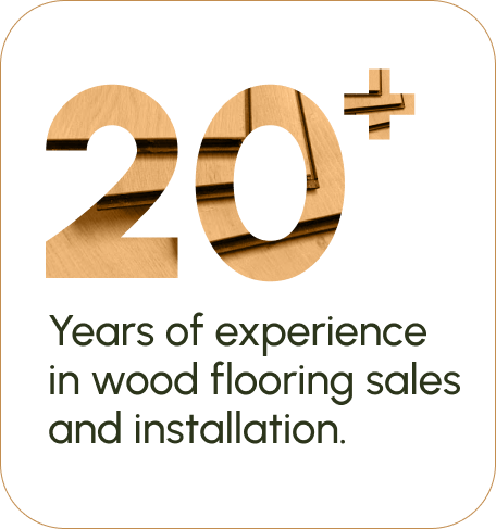 20+ Years of experience in wood flooring sales and installation.
